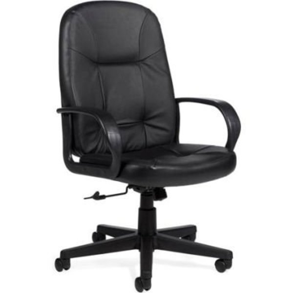 Gec Global„¢ Office Tilter Chair - Leather - High Back - Black - Arno Series 4003BK-450/550